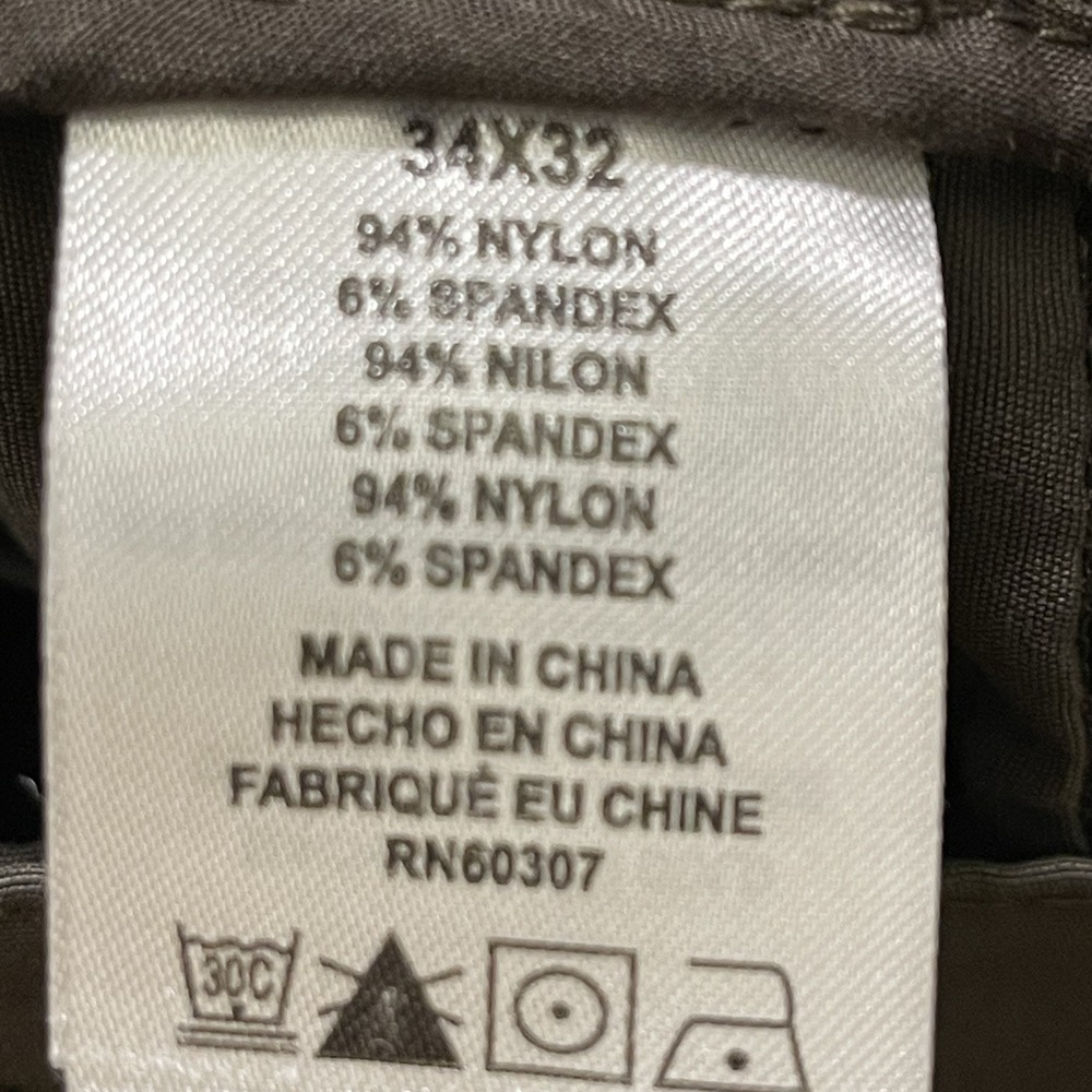 Union Bay Hiking Pants Olive Flex Stretch Waist Zip Pockets Sz 34/32 ( 35/31) - Picture 8 of 10